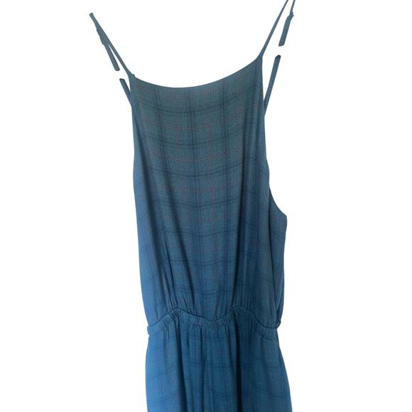 American Eagle Plaid Green Wide Leg Jumpsuit XS Vintage Y2K Christmas Academia - Picture 6 of 12